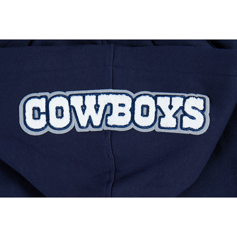 NFL DALLAS COWBOYS CLASSIC BIG BOYS FLEECE FULL ZIP HOODIE (MIDNIGHT NAVY) - Image 14
