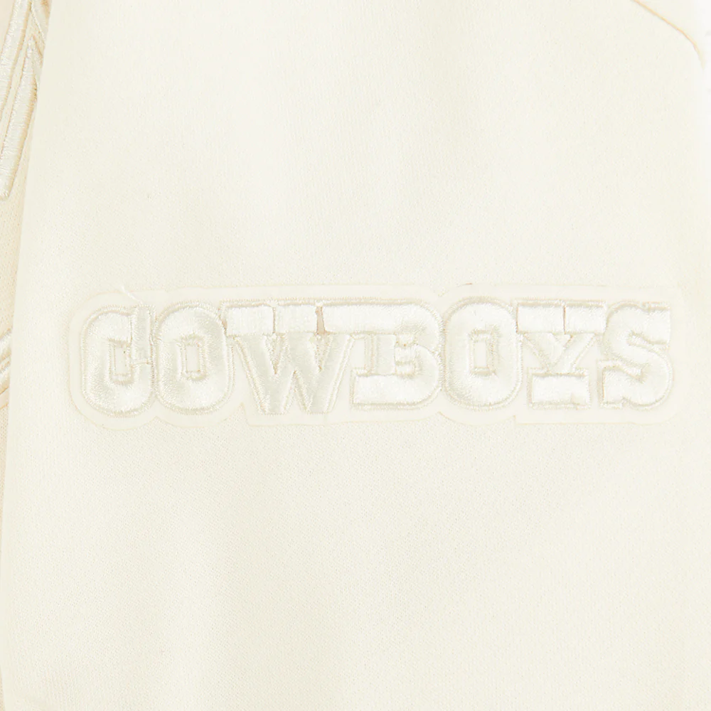 NFL DALLAS COWBOYS NEUTRAL BIG BOYS FLEECE CREWNECK (EGGSHELL) - Image 14