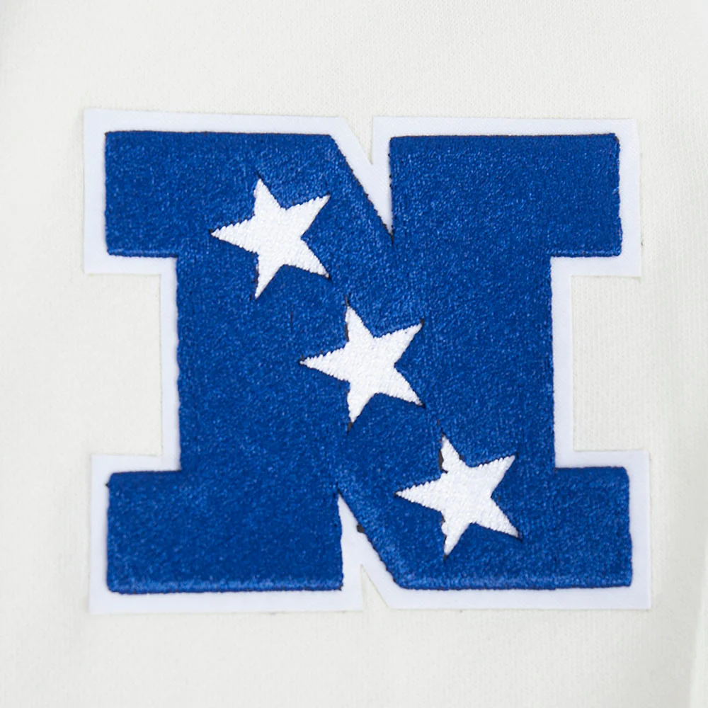 NFL DALLAS COWBOYS RETRO CLASSICS BIG BOY'S RIB FLEECE PO HOODIE (EGGSHELL/DODGER BLUE) - Image 7