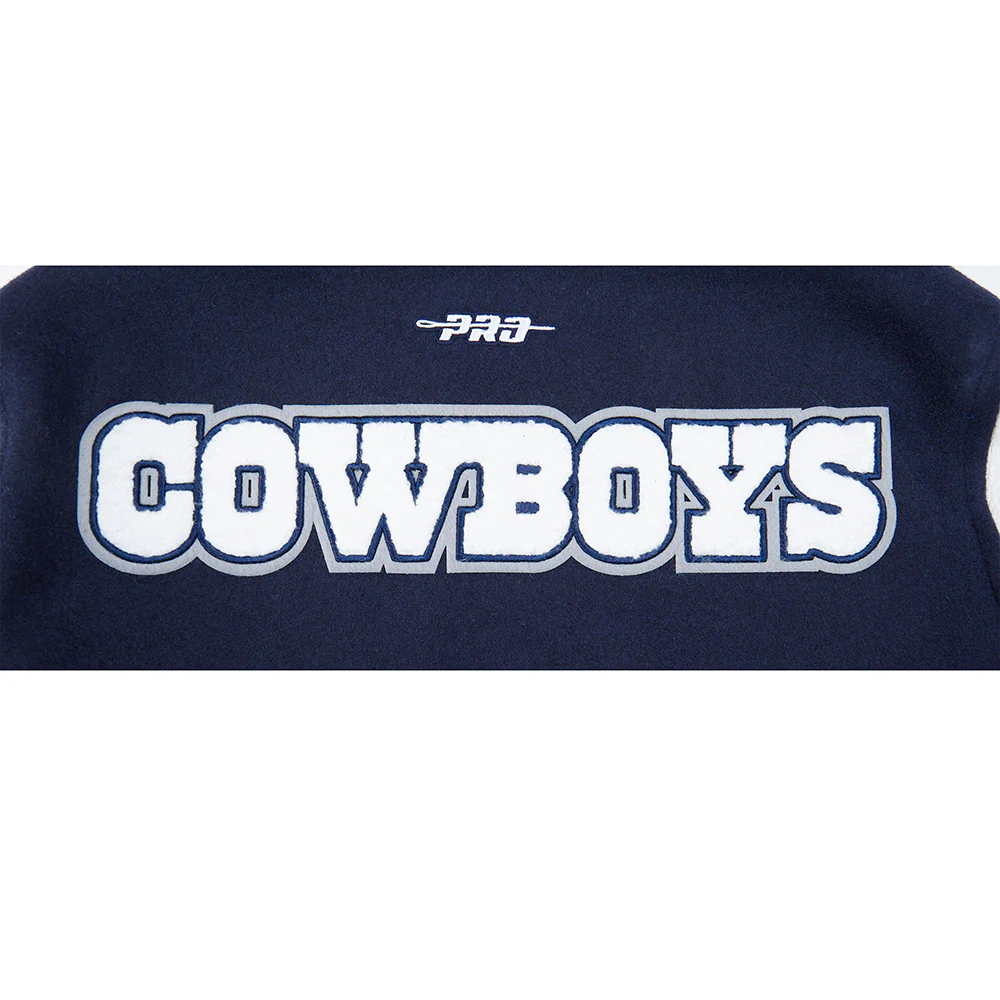 NFL DALLAS COWBOYS CLASSIC BIG BOYS WOOL VARSITY JACKET (MIDNIGHT NAVY/WHITE) - Image 14