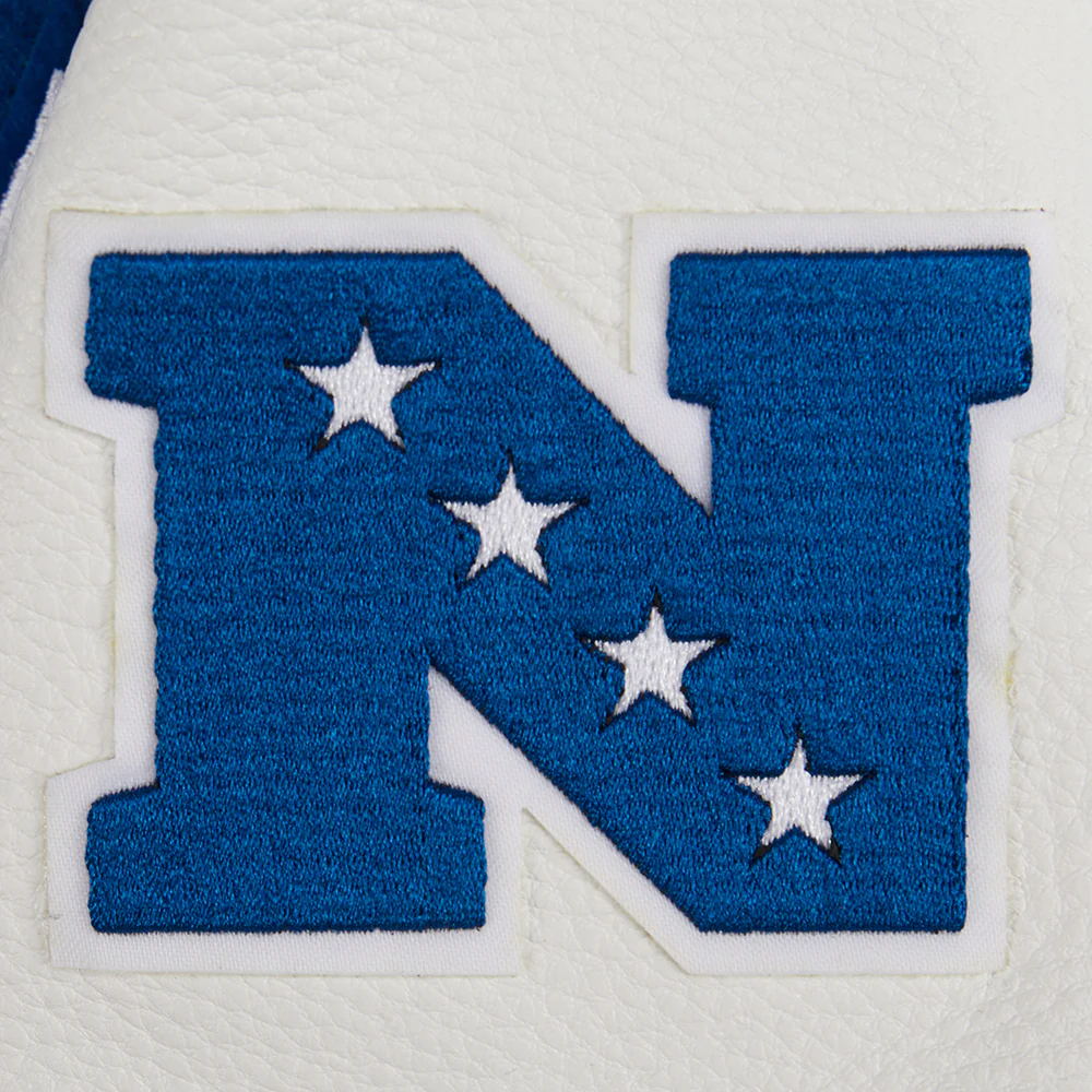 NFL DALLAS COWBOYS RETRO CLASSIC BIG BOYS RIB WOOL VARSITY JACKET (DODGER BLUE/WHITE) - Image 4