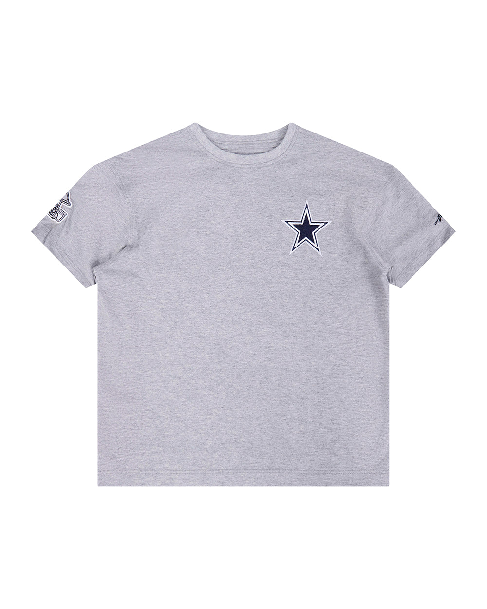NFL DALLAS COWBOYS CLASSIC BIG GIRLS SHORT SLEEVE BOXY TEE (HEATHER GREY) - Image 3