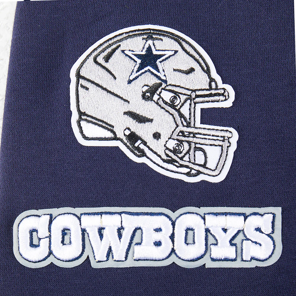 NFL DALLAS COWBOYS CLASSIC BIG GIRLS  FLEECE FULL ZIP HOODIE (MIDNIGHT NAVY) - Image 5