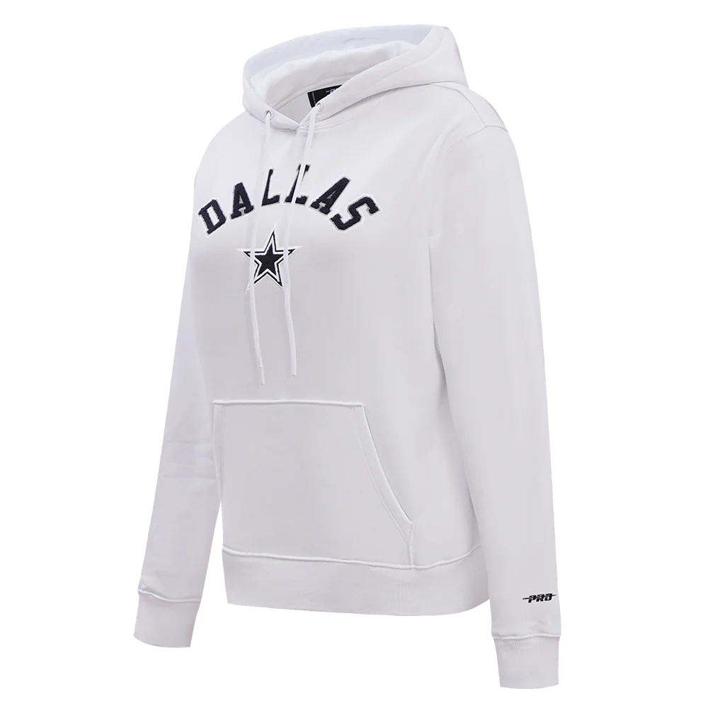 NFL DALLAS COWBOYS CLASSIC WOMEN'S PULLOVER HOODIE (WHITE) - Image 2