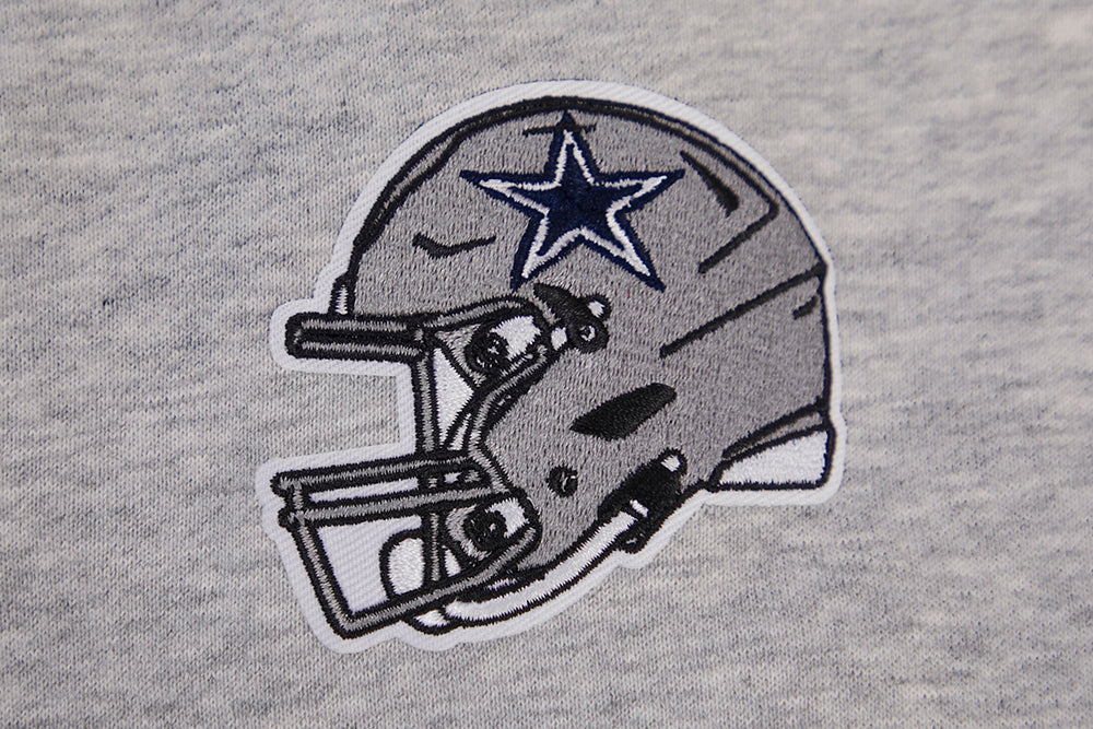 NFL DALLAS COWBOYS CLASSIC WOMEN'S CREWNECK (HEATHER GREY) - Image 5
