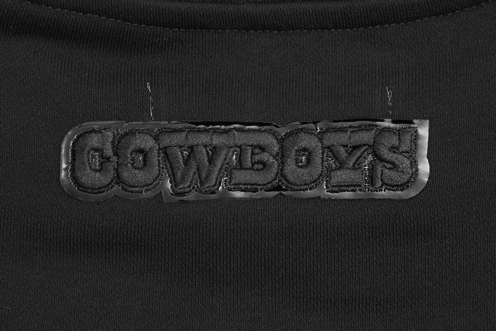 NFL DALLAS COWBOYS TRIPLE BLACK WOMEN'S CREWNECK (TRIPLE BLACK) - Image 5