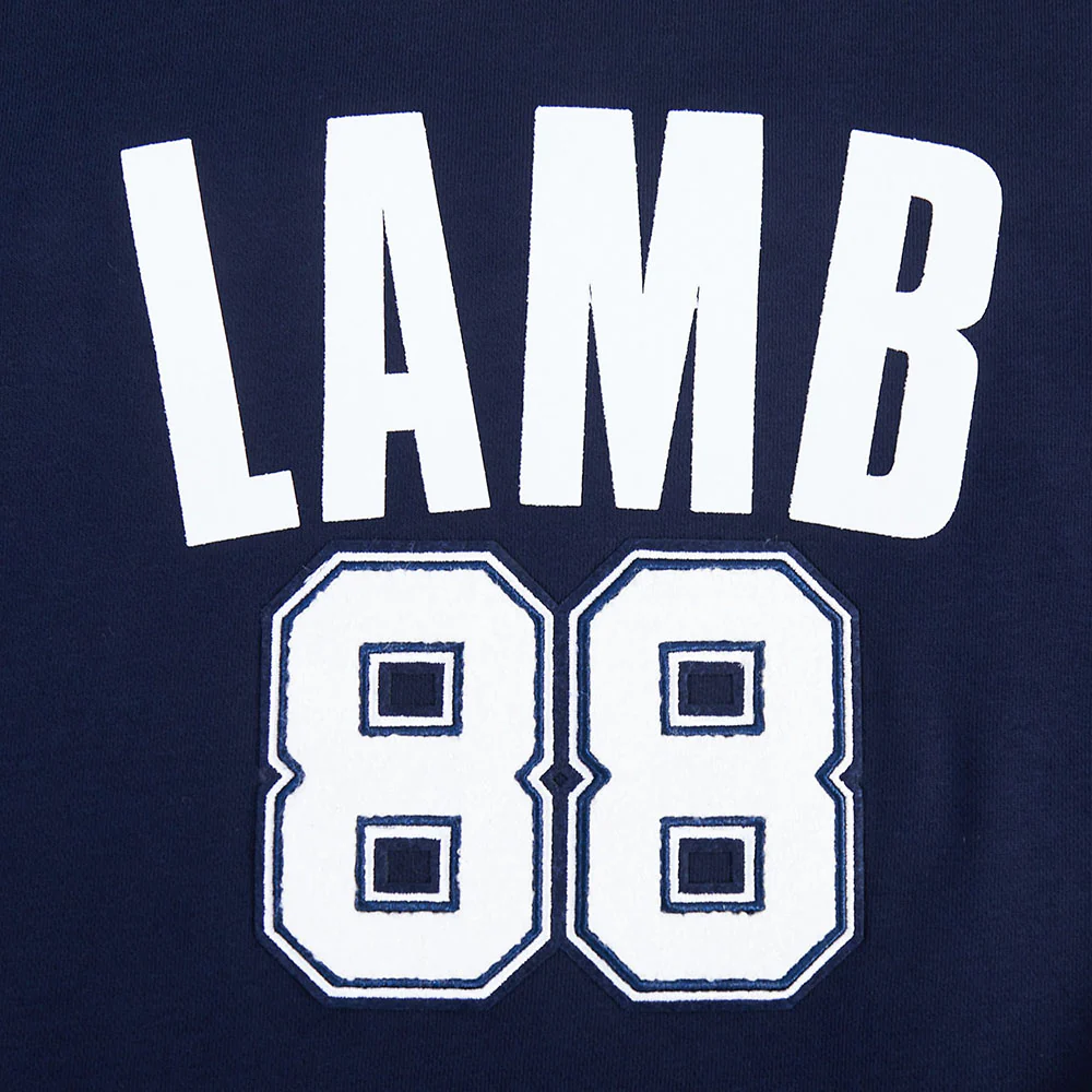 NFL DALLAS COWBOYS CEE DEE LAMB #88 CLASSIC PNN WOMEN'S FLC CREWNECK (MIDNIGHT NAVY) - Image 6