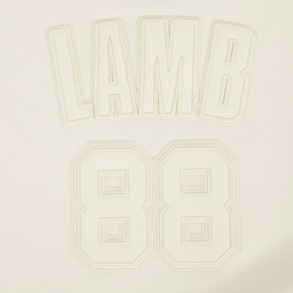 NFL DALLAS COWBOYS CEE DEE LAMB #88 NEUTRAL WOMEN'S FLC CREWNECK (EGGSHELL) - Image 6