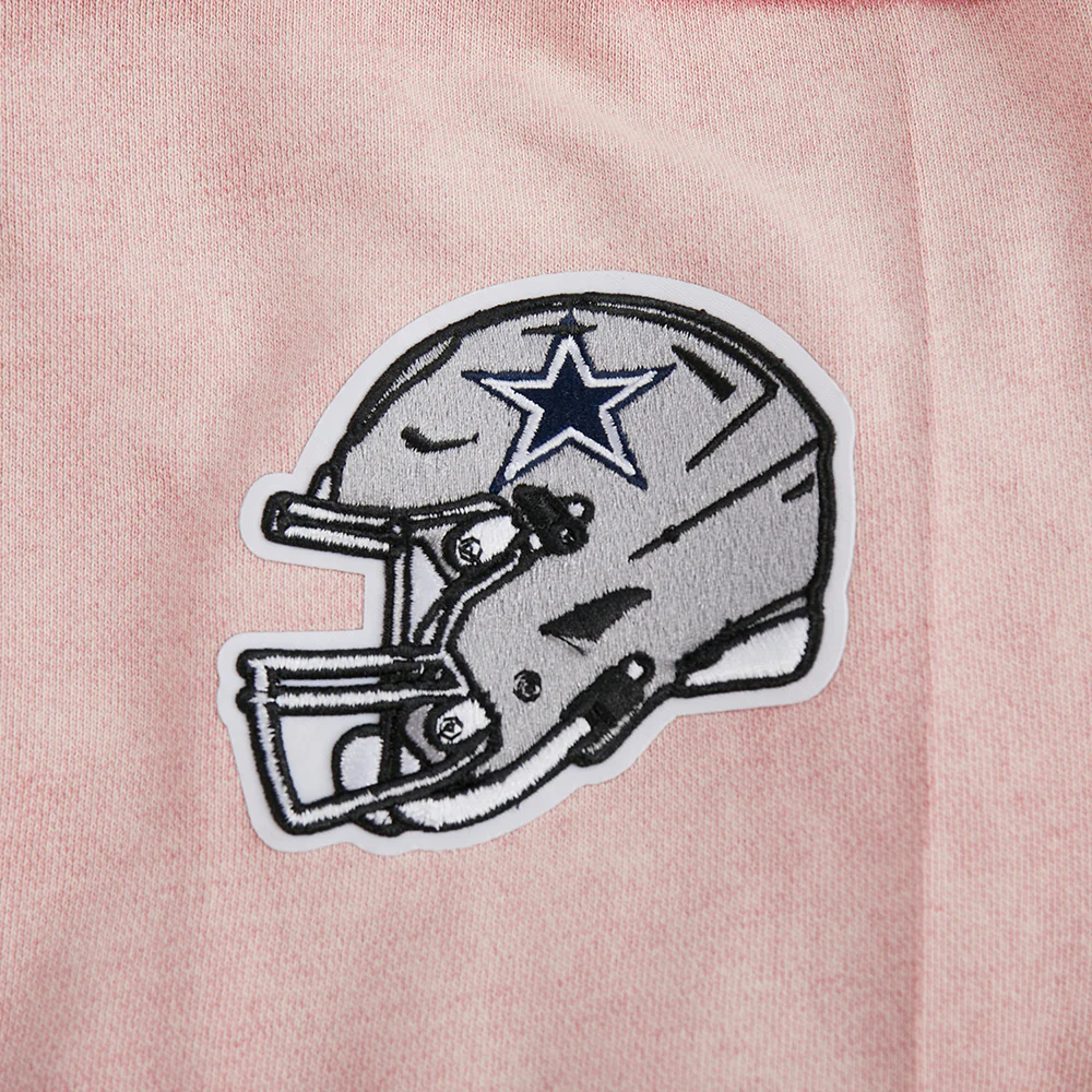 NFL DALLAS COWBOYS WASHED JEWELS WOMEN'S CREWNECK SWEATSHIRT (WASHED MAUVE) - Image 5