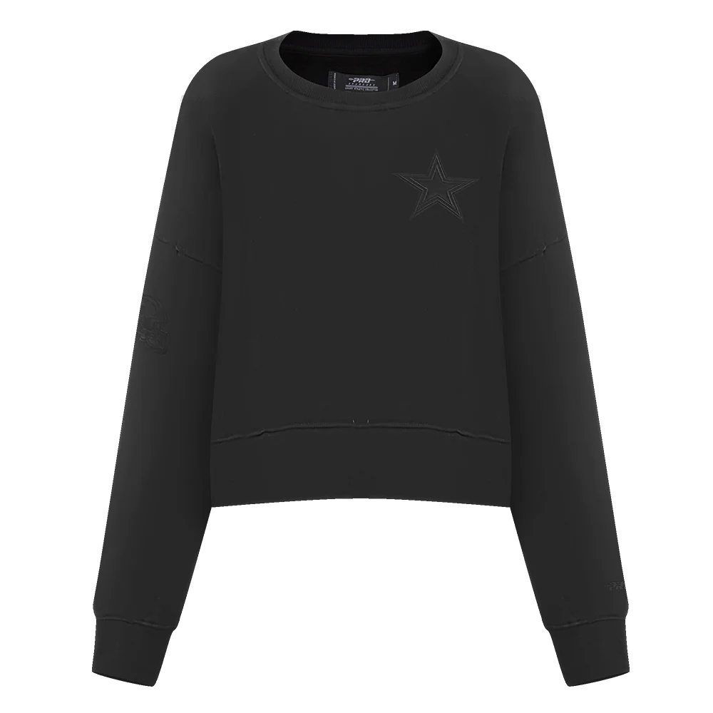NFL DALLAS COWBOYS NEUTRAL WOMEN'S CREWNECK (BLACK)