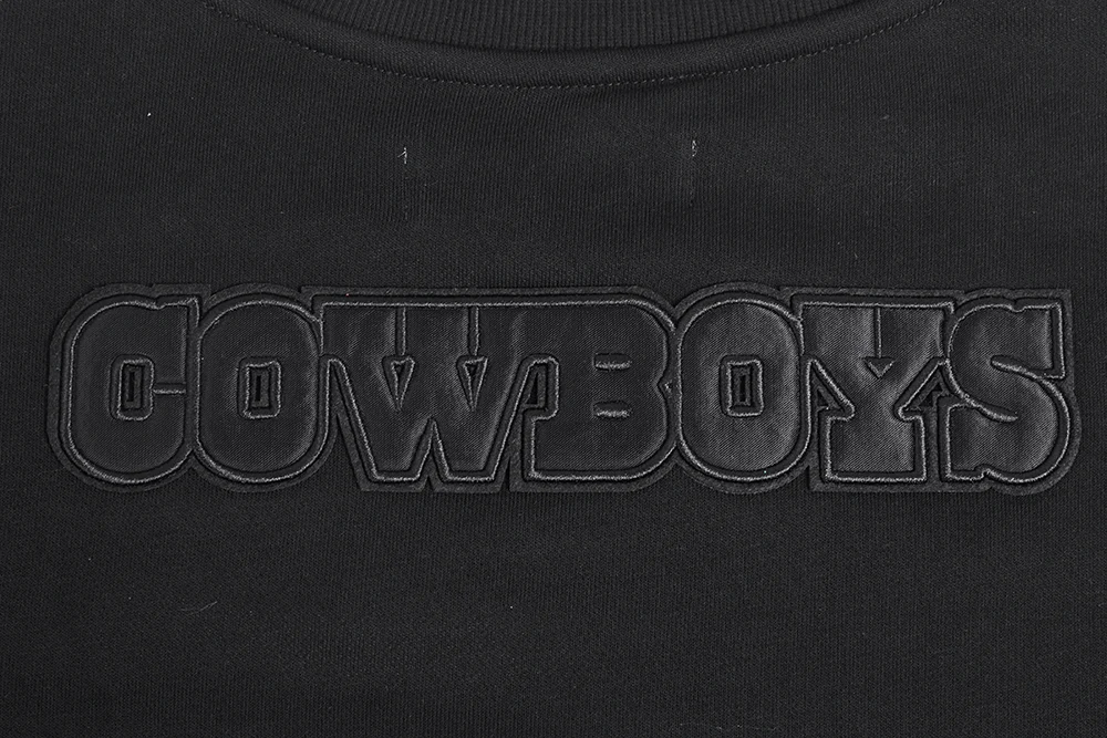 NFL DALLAS COWBOYS NEUTRAL WOMEN'S CREWNECK (BLACK) - Image 7