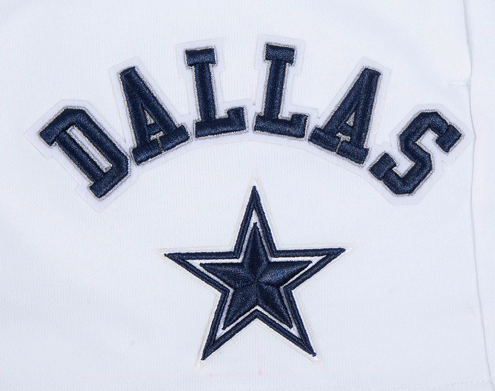 NFL DALLAS COWBOYS CLASSIC WOMEN'S FLEECE SHORT (WHITE) - Image 5