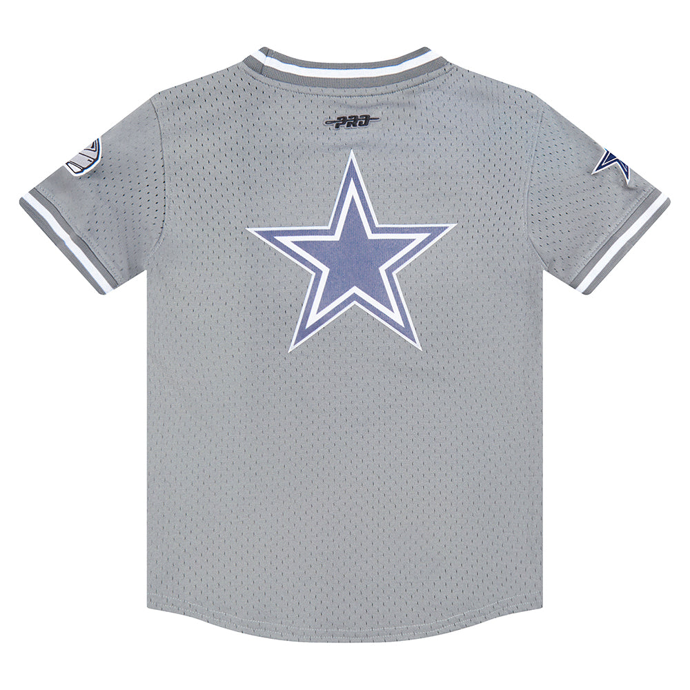 NFL DALLAS COWBOYS CLASSIC LITTLE BOYS SHORT SLEEVE MESH TEE (GRAY) - Image 11