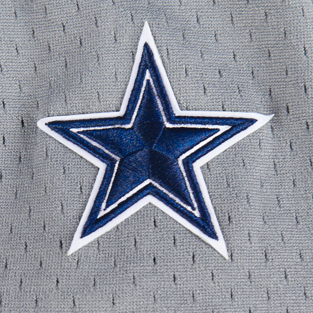 NFL DALLAS COWBOYS CLASSIC LITTLE BOYS MESH BUTTON DOWN SHIRT (GRAY) - Image 14