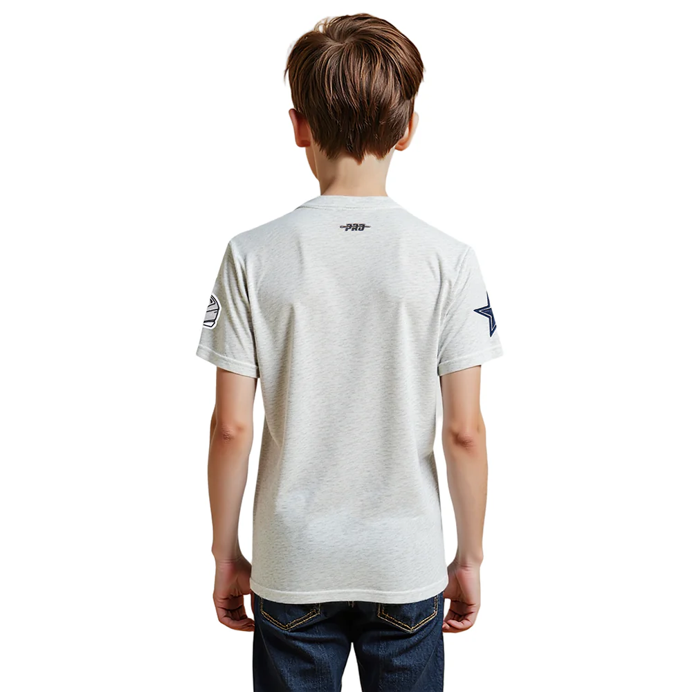 NFL DALLAS COWBOYS CLASSIC LITTLE BOYS SHORT SLEEVE TEE (HEATHER GREY) - Image 9