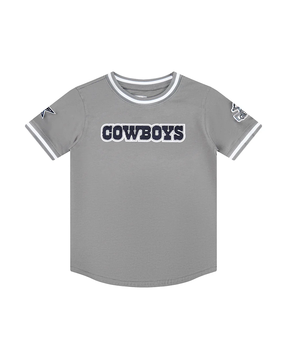 NFL DALLAS COWBOYS CLASSIC LITTLE BOYS SHORT SLEEVE STRIPED RIB TEE (GRAY) - Image 11