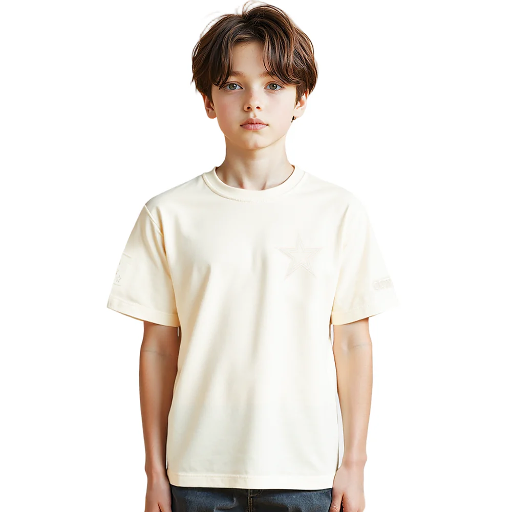 NFL DALLAS COWBOYS NEUTRAL LITTLE BOYS SHORT SLEEVE TEE (EGGSHELL)