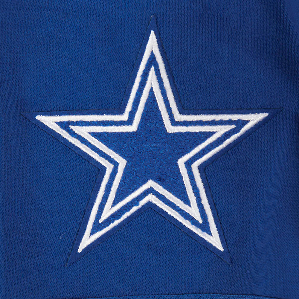 NFL DALLAS COWBOYS RETRO CLASSIC LITTLE BOYS FLEECE 2.0 SHORT (DODGER BLUE) - Image 7