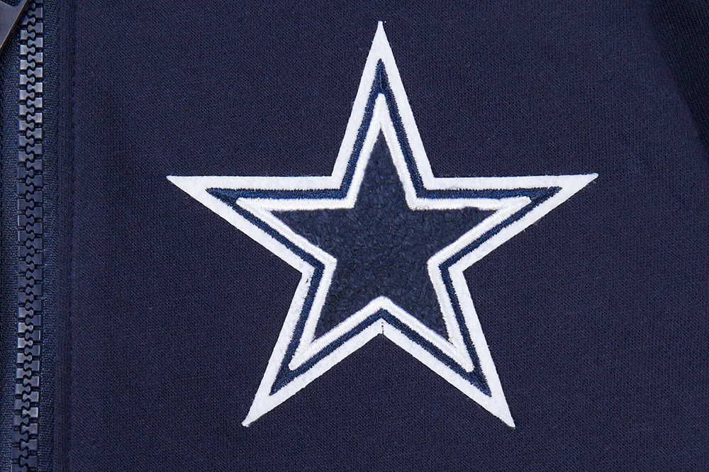 NFL DALLAS COWBOYS CLASSIC LITTLE BOYS FLEECE FULL ZIP HOODIE (MIDNIGHT NAVY) - Image 5