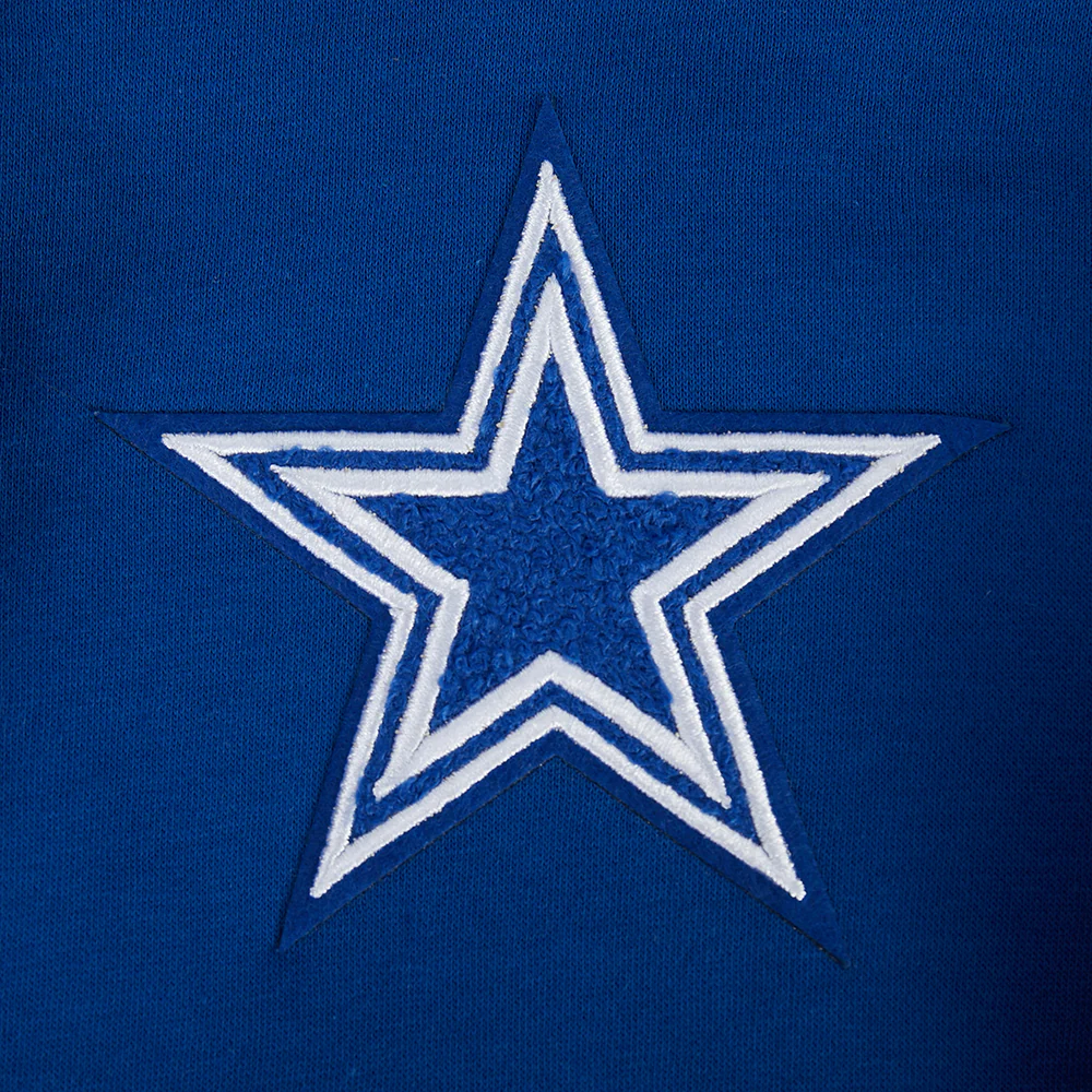 NFL DALLAS COWBOYS RETRO CLASSICS LITTLE BOY'S RIB FLEECE PO HOODIE (DODGER BLUE) - Image 6