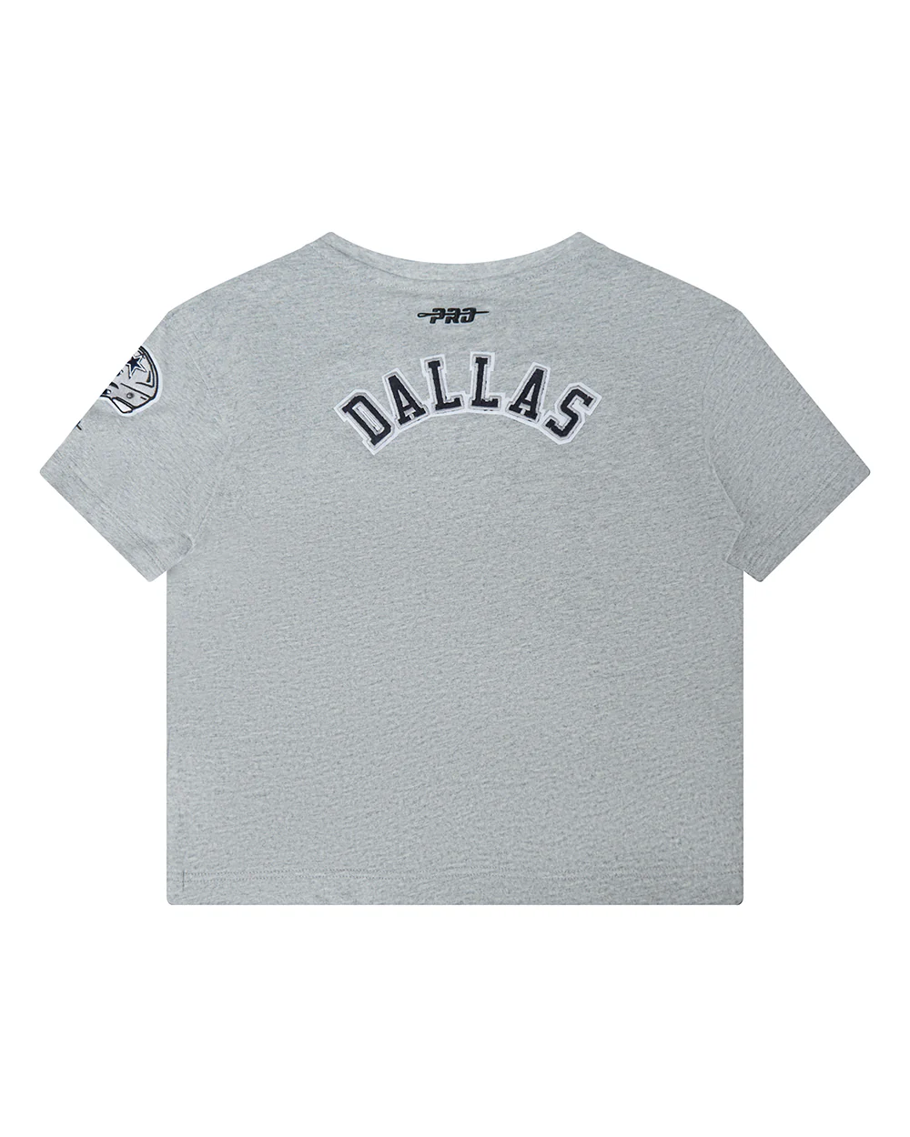 NFL DALLAS COWBOYS CLASSIC LITTLE GIRLS SHORT SLEEVE BOXY TEE (HEATHER GREY) - Image 4