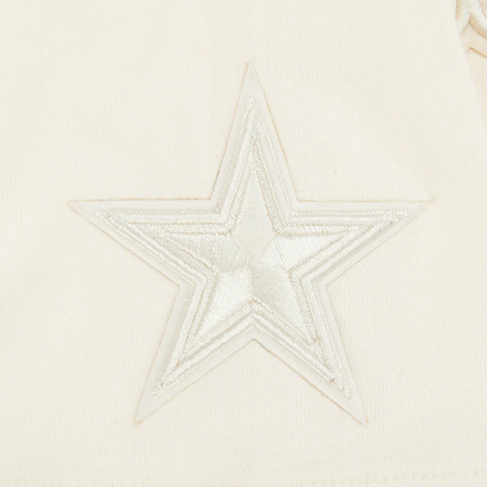 NFL DALLAS COWBOYS NEUTRAL LITTLE GIRLS SHORT SLEEVE BOXY TEE (EGGSHELL) - Image 6