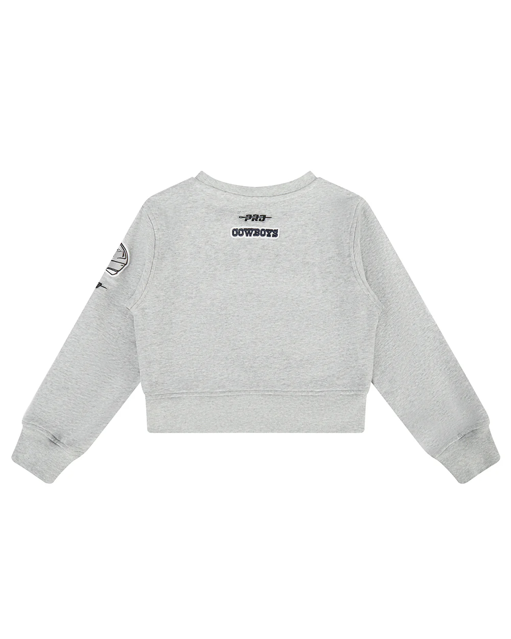 NFL DALLAS COWBOYS CLASSIC LITTLE GIRL'S FLC CREWNECK (HEATHER GREY) - Image 4