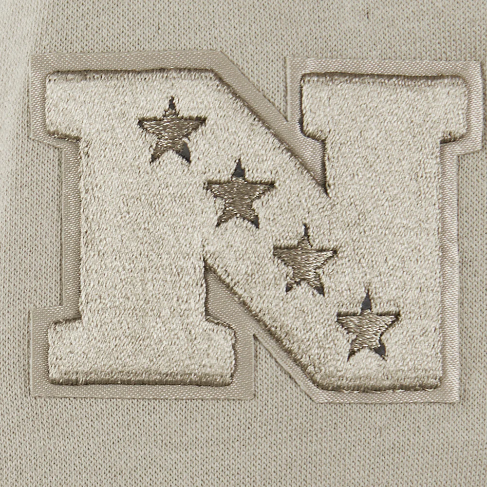 NFL DALLAS COWBOYS NEUTRAL LITTLE GIRLS FLEECE CREWNECK (TAUPE) - Image 5