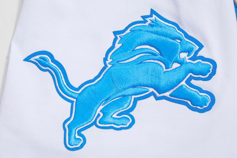 NFL DETROIT LIONS CLASSIC CHENILLE MEN'S TEE (WHITE) - Image 6