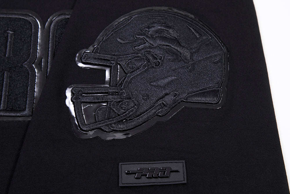NFL DETROIT LIONS TRIPLE BLACK MEN'S TEE (TRIPLE BLACK) - Image 7