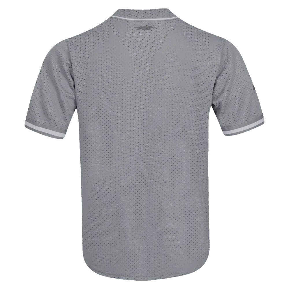 NFL DETROIT LIONS TRIPLE TONAL MESH BUTTON DOWN SHIRT (GRAY) - Image 3