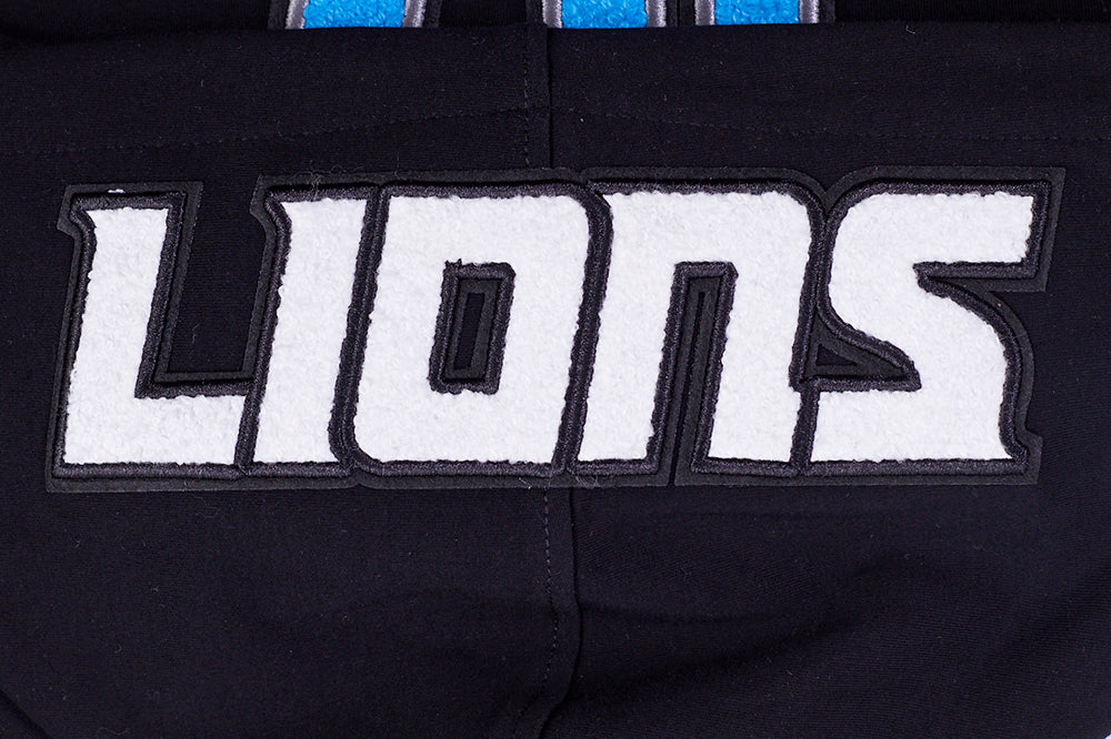 NFL DETROIT LIONS AIDAN HUTCHINSON #97 CLASSIC MEN'S SHORT SLEEVE PULLOVER HOODIE (BLACK) - Image 6