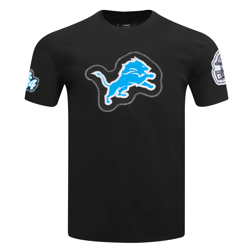 NFL DETROIT LIONS DIY PICK STITCH MEN'S SINGLE JERSEY TEE (BLACK)