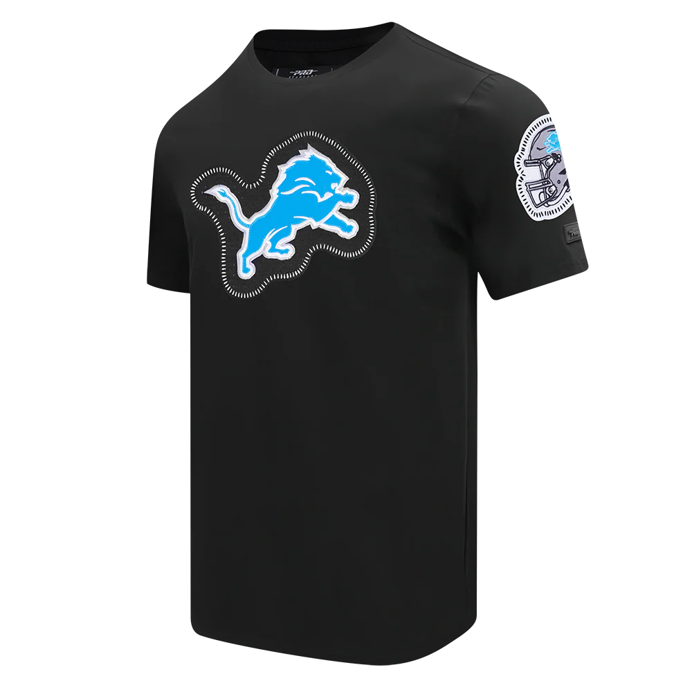 NFL DETROIT LIONS DIY PICK STITCH MEN'S SINGLE JERSEY TEE (BLACK) - Image 2