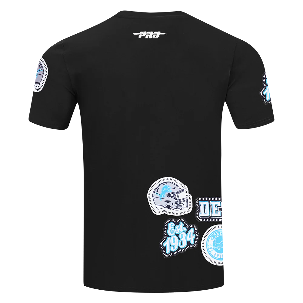 NFL DETROIT LIONS DIY PICK STITCH MEN'S SINGLE JERSEY TEE (BLACK) - Image 3