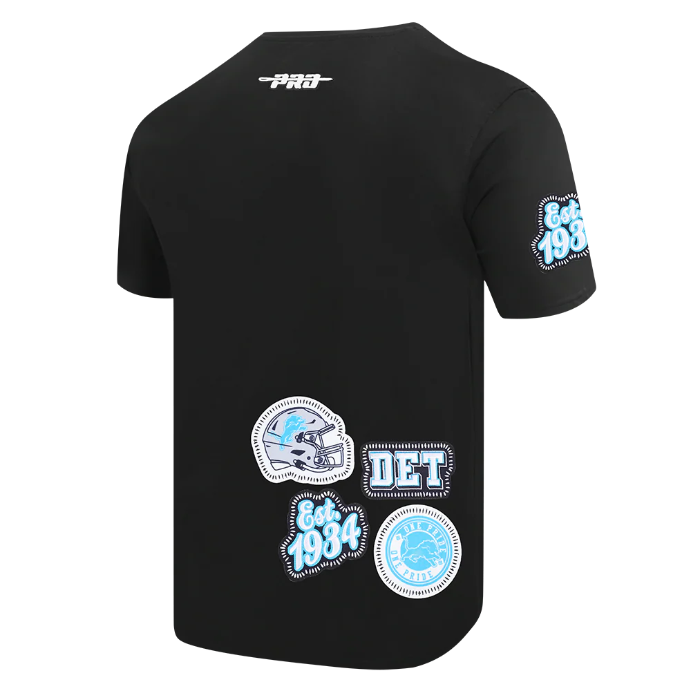 NFL DETROIT LIONS DIY PICK STITCH MEN'S SINGLE JERSEY TEE (BLACK) - Image 4