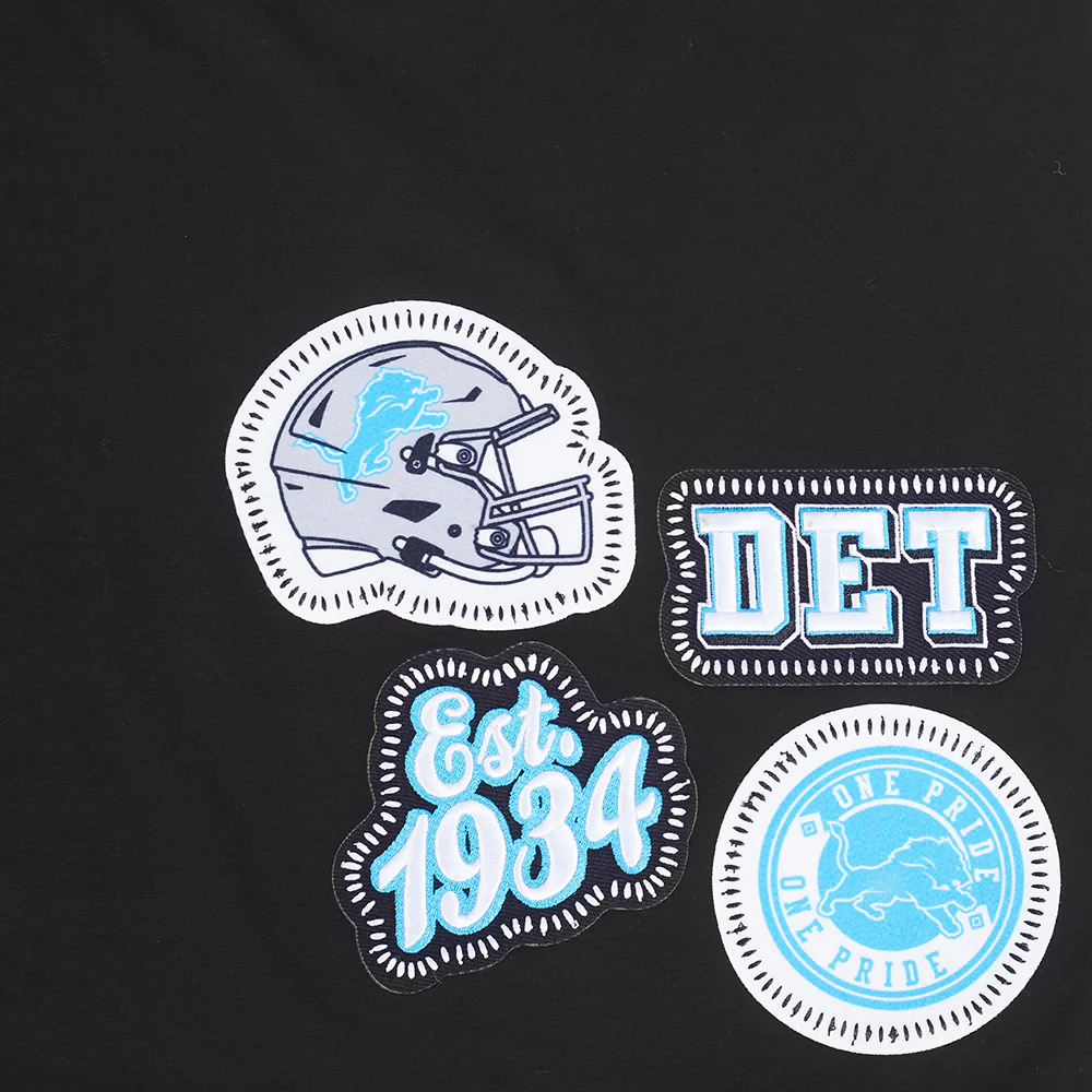 NFL DETROIT LIONS DIY PICK STITCH MEN'S SINGLE JERSEY TEE (BLACK) - Image 8