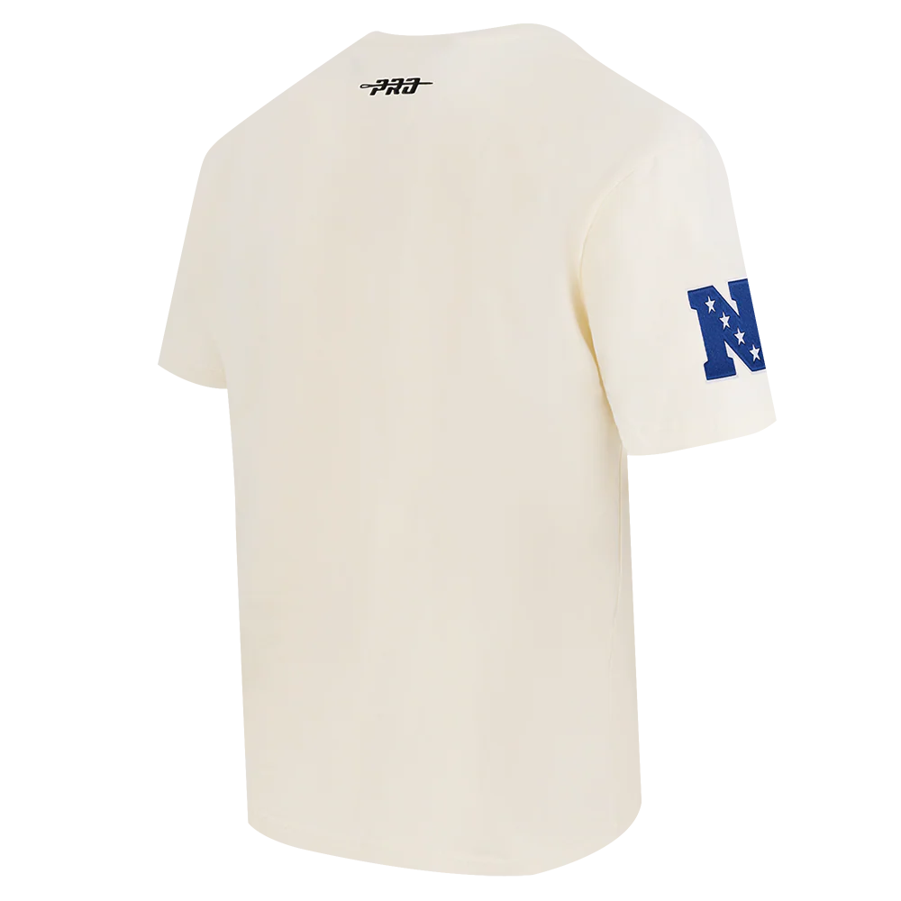 NFL DETROIT LIONS CHROME MEN'S COTTON JERSEY DROP SHOULDER TEE (EGGSHELL) - Image 4