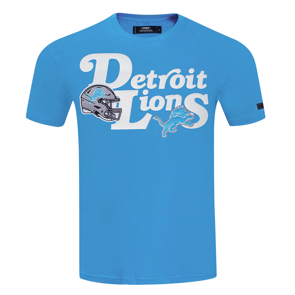 NFL DETROIT LIONS SOUVENIR MEN'S SINGLE JERSEY TEE (AQUA)