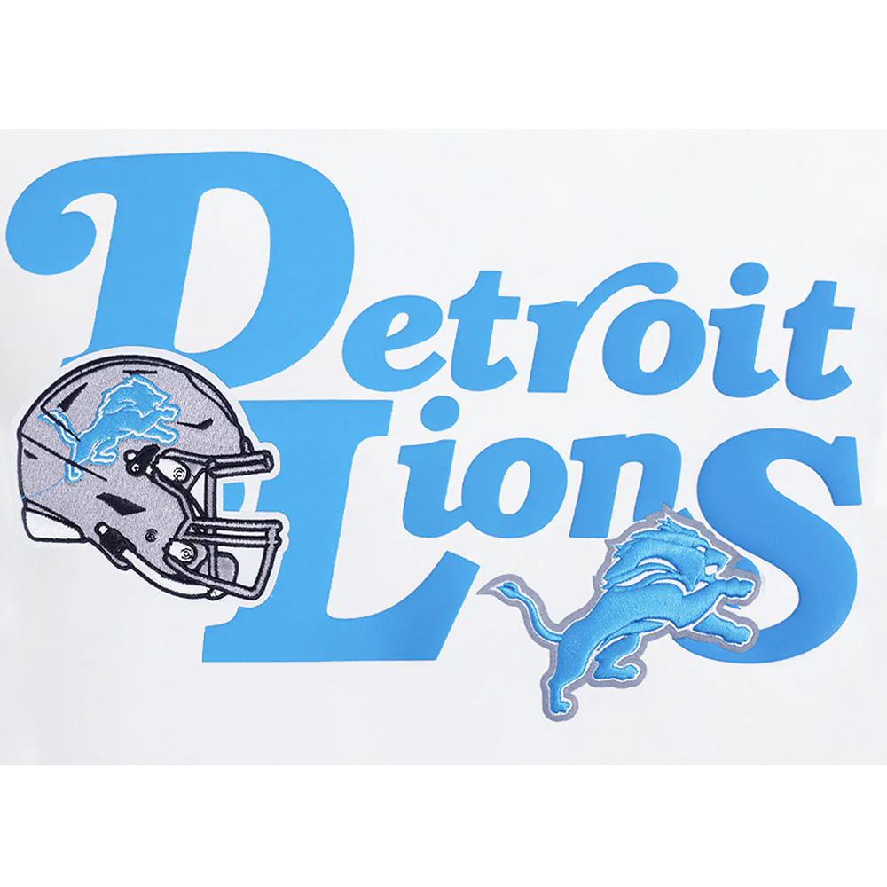 NFL DETROIT LIONS SOUVENIR MEN'S SINGLE JERSEY TEE (WHITE) - Image 5