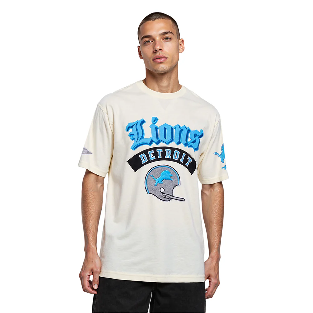 NFL DETROIT LIONS BEST OF MEN'S CJ DROP SHOULDER TEE (EGGSHELL) - Image 2