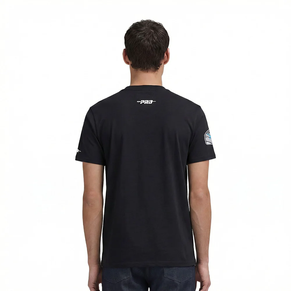 NFL DETROIT LIONS TEAM BADGE MEN'S SJ TEE (BLACK) - Image 2