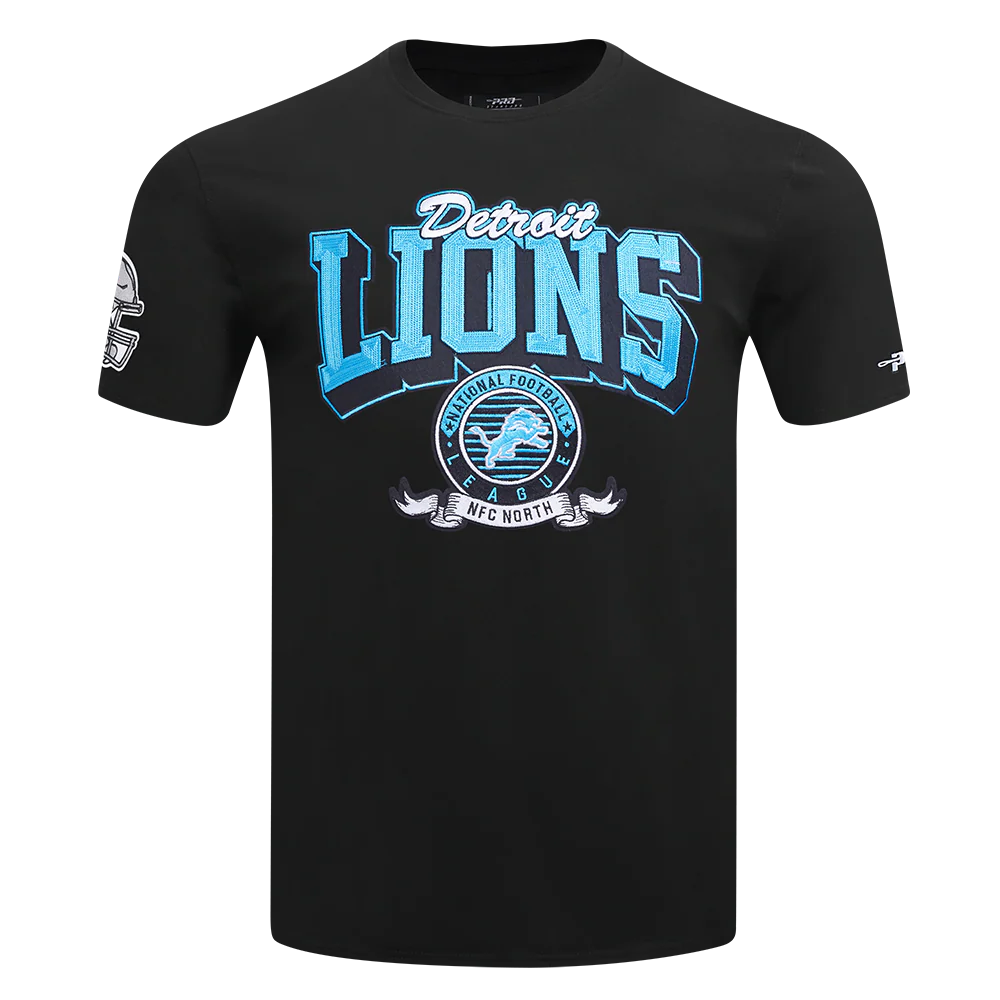 NFL DETROIT LIONS TEAM BADGE MEN'S SJ TEE (BLACK) - Image 3