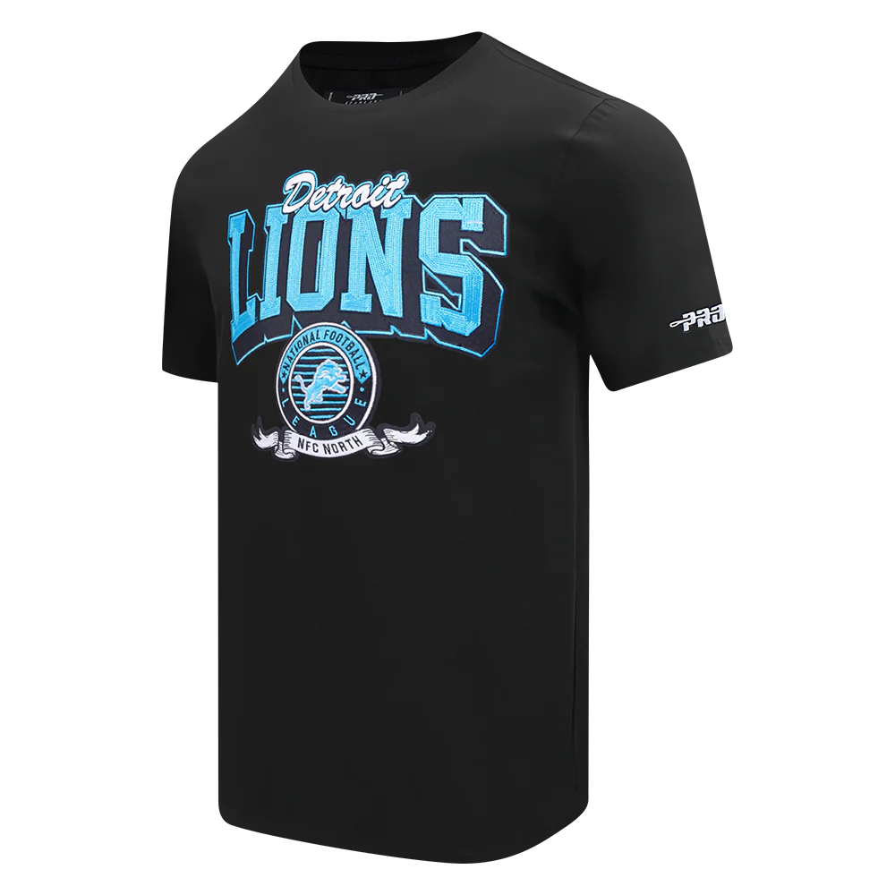 NFL DETROIT LIONS TEAM BADGE MEN'S SJ TEE (BLACK) - Image 4