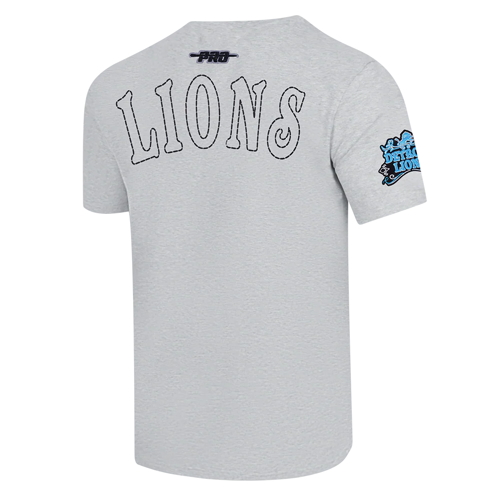 NFL DETROIT LIONS REBEL ATHLETICS MEN'S SJ TEE (HEATHER GREY) - Image 11