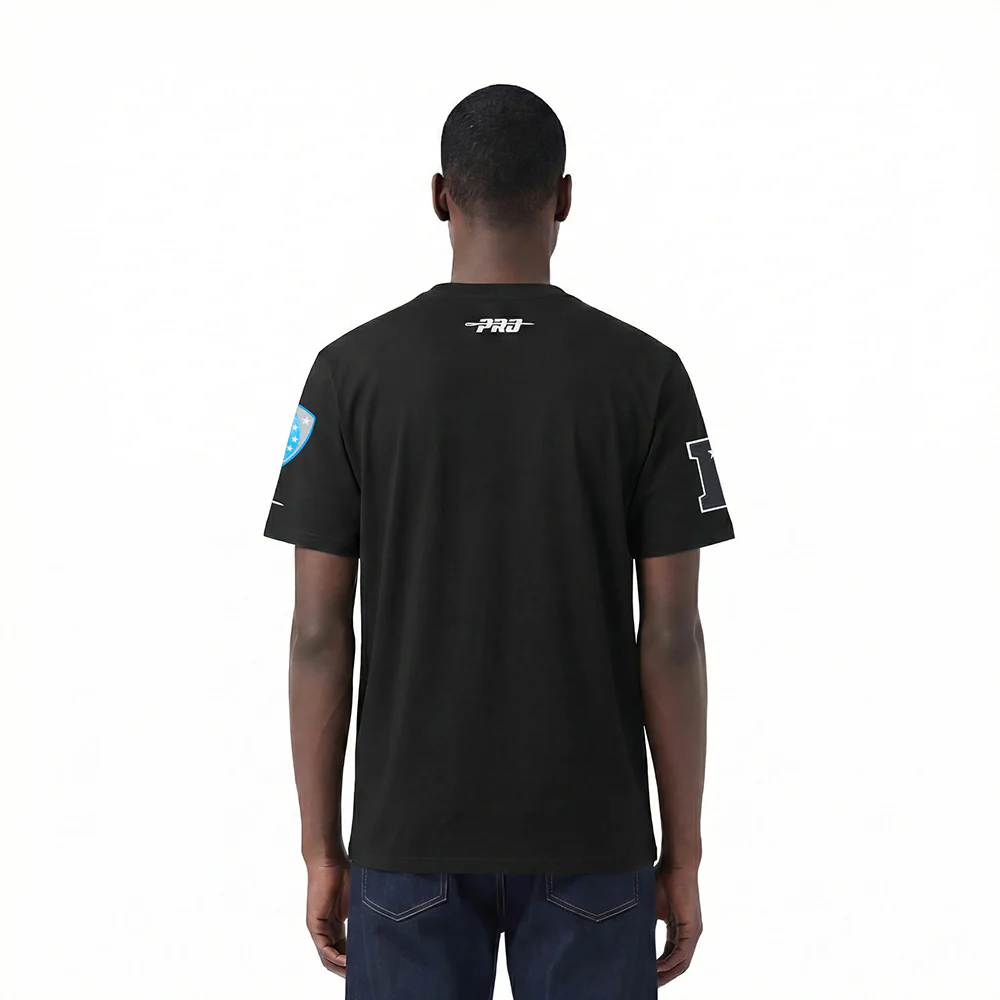 NFL DETROIT LIONS LETTERMAN MEN'S S/S TEE (BLACK) - Image 2