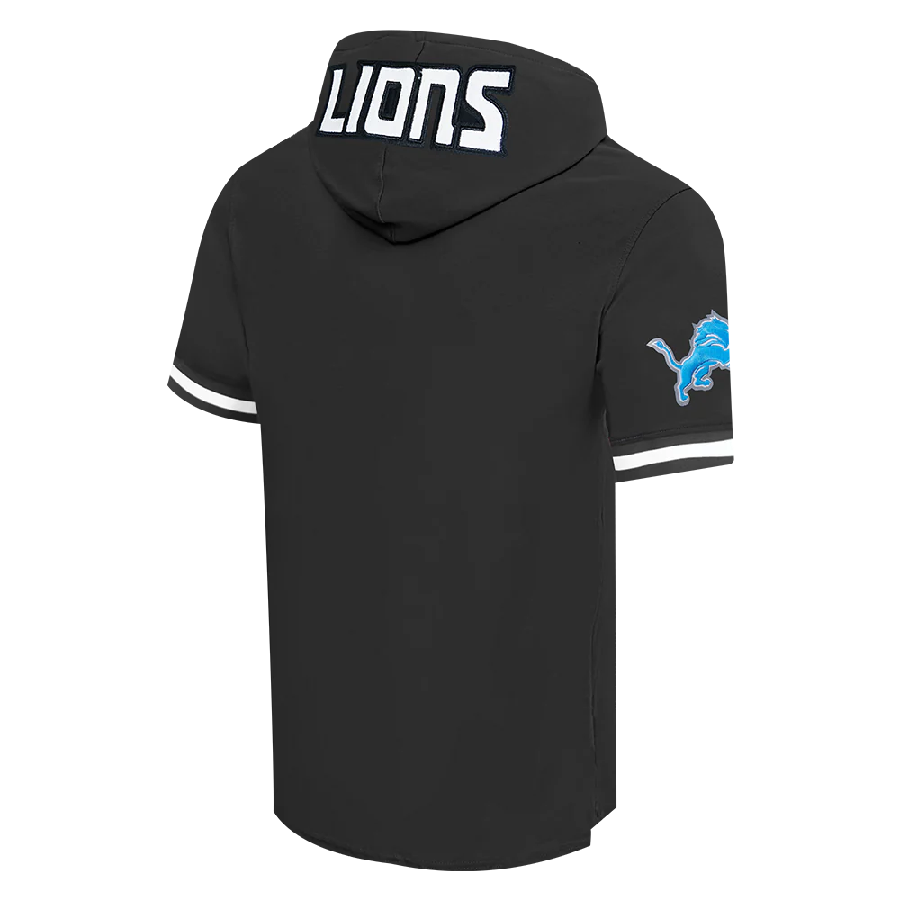 NFL DETROIT LIONS AIDAN HUTCHINSON #97 CLASSIC PNN MEN'S SS PO HOODI (BLACK) - Image 4