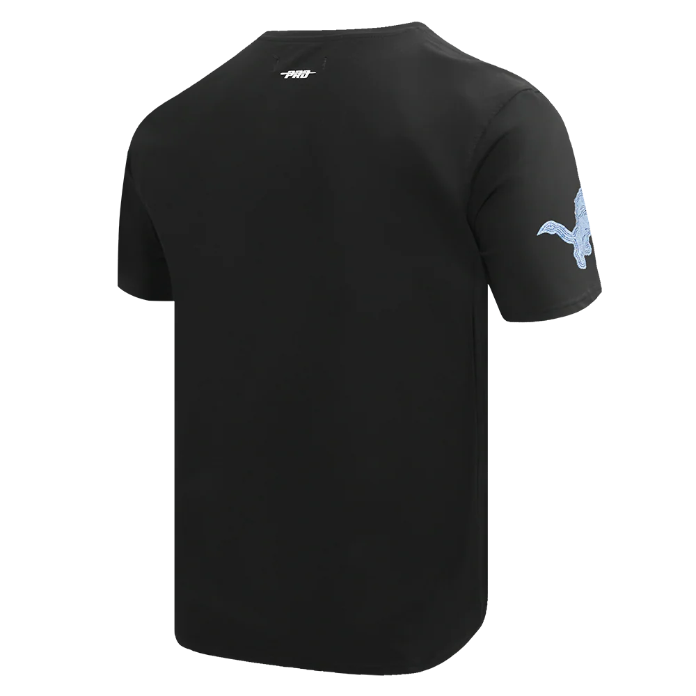 NFL DETROIT LIONS VARSITY BLUES MEN'S TEE (BLACK) - Image 4