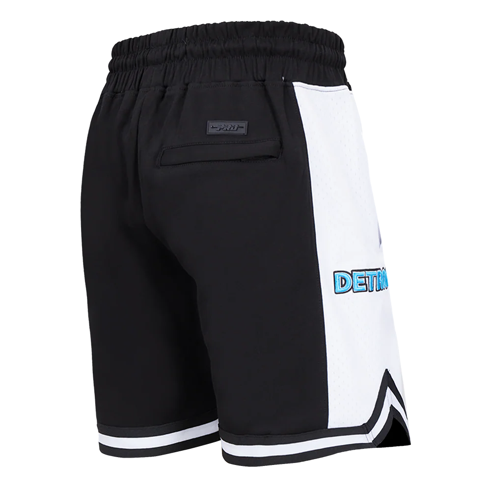 NFL DETROIT LIONS SCRIPT TAIL MEN'S DOUBLE KNIT 2.0 SHORT (BLACK) - Image 4