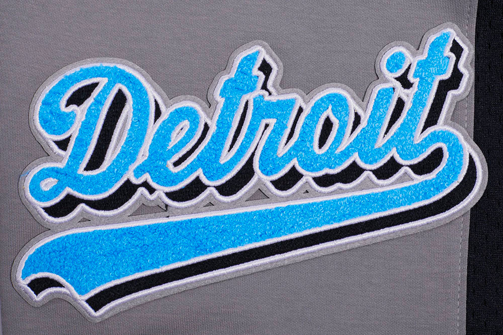 NFL DETROIT LIONS SCRIPT TAIL MEN'S DOUBLE KNIT 2.0 SHORT (GRAY/BLACK) - Image 6